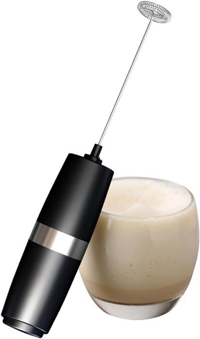 Usb Électrique Rechargeable Café Mousseur À Lait Batteur À Oeufs Poignée Ergonomique Mélangeur