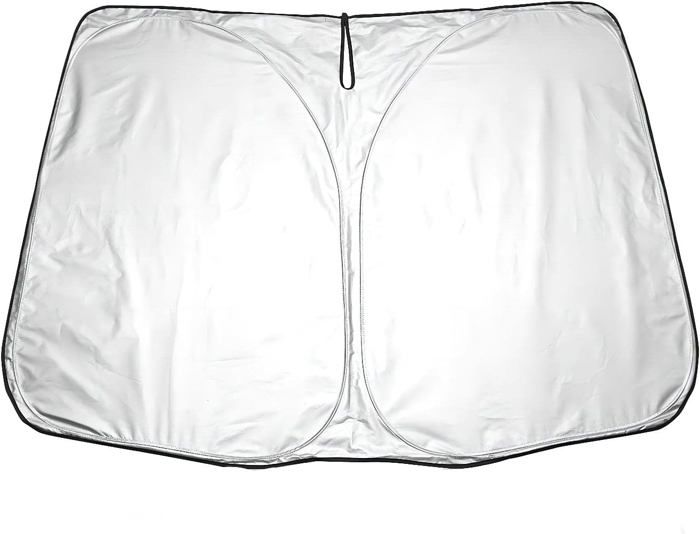 Pare-soleil Réfléchissant UV Land Rover Defender 90 110 (2004-2018) – Protection Chaleur & Pare-brise Pliable Argent