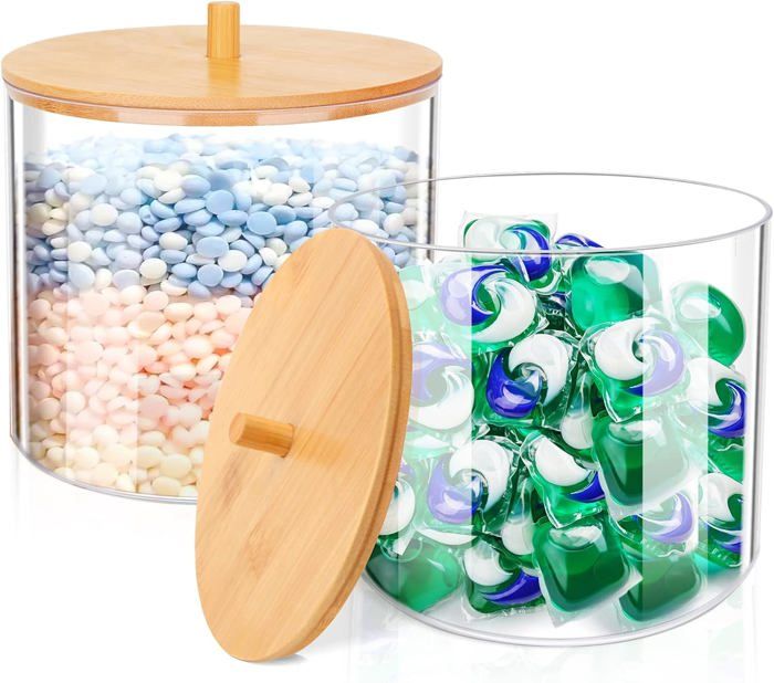 Lot 3 Boîtes Détergent Lessive - Plastique PS Transparent