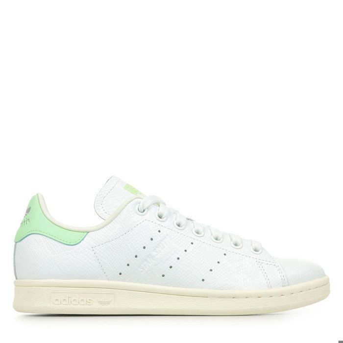 Adidas Stan Smith W, Baskets femme Cloud White Semi Green Spark