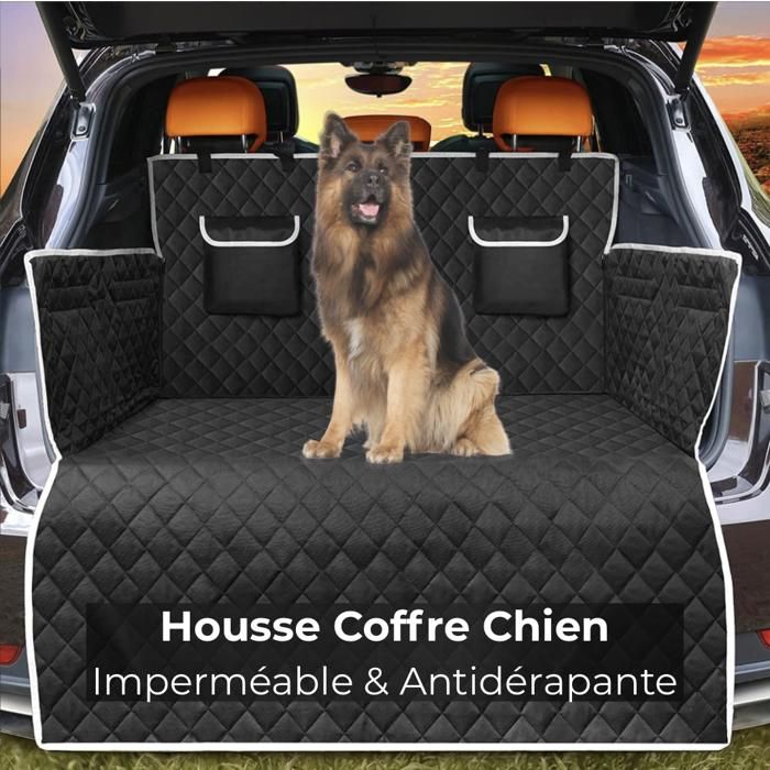 Comparer les prix de Housse de Protection de Coffre de Voiture pour Chiens et Bagages – Facile à installer, nettoyer, robuste, adaptable à tout véhicule