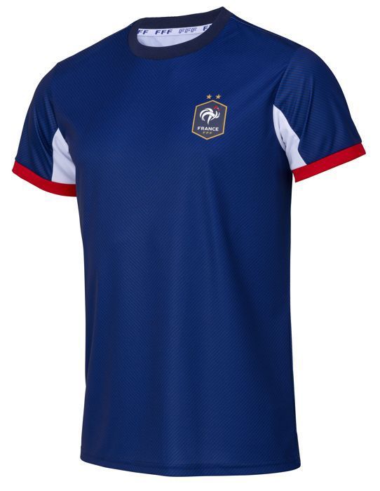 Maillot FFF Équipe De France De Football – Collection Officielle – Taille Homme – Polyester