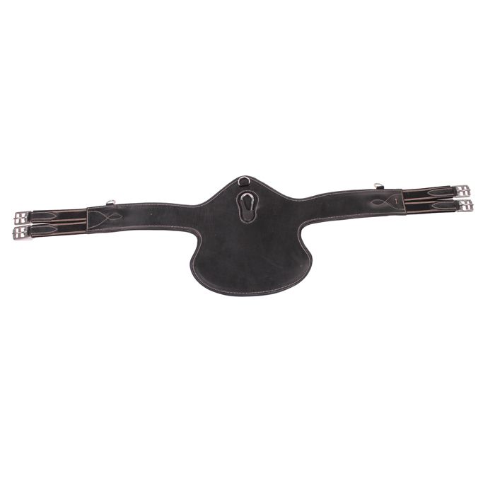 Comparer les prix de Sangle bavette en cuir Horka - Noir - 125 cm