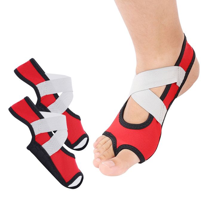 paire de chaussures de yoga antidérapantes pour femme chaussures de danse ouvertes et souples (rouge taille S)