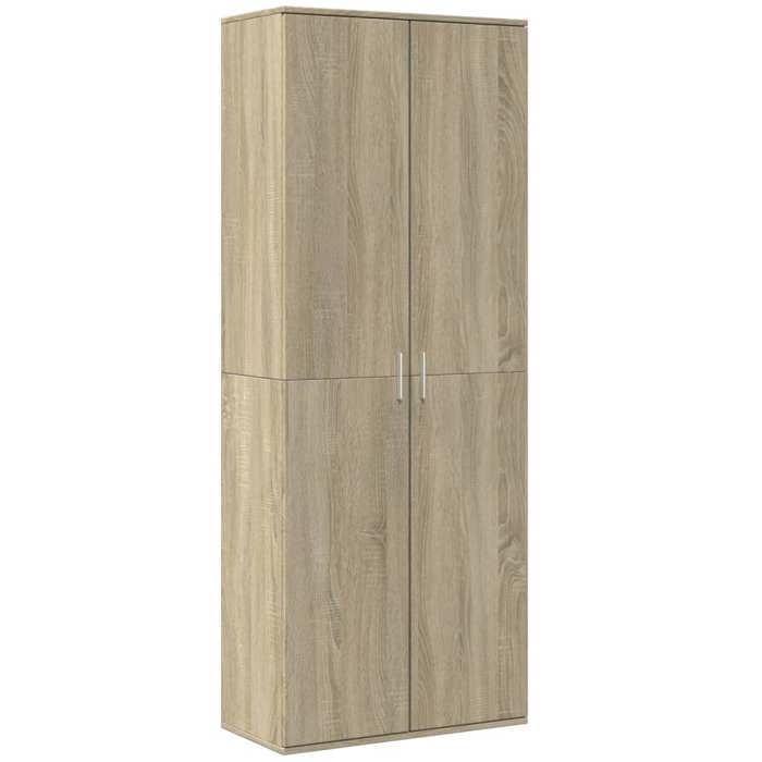 Buffet haut-Armoire de chambre - multi-rangement - chêne sonoma 70x35x180cm - Bois dingénierie NEUF - BM 8249783