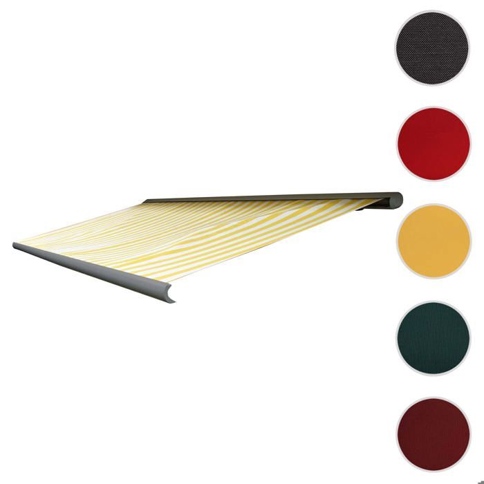 Toile de rechange pour store T124 5x3m Polyester jaune-blanc