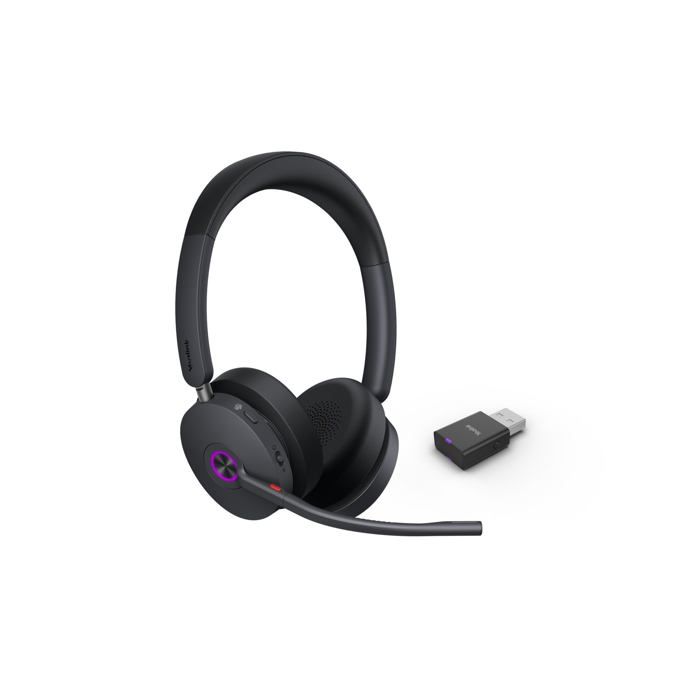 Auriculaire Yealink WH68 Hybrid Teams sans fil et filaire Bluetooth avec Réduction de Bruit - vue 2