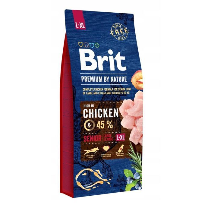 Croquettes pour chien Brit Premium By Nature Senior L XL 15 kg Croquettes pour chien Brit Premium By Nature Senior L XL 15 kg