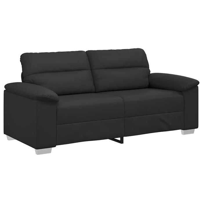 Canapé moderne CHIC Sofa DOUBLE - Pour 2 personnes - par siège : 110 kg - Noir 140 cm Similicuir SS1863