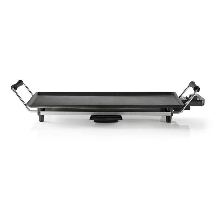 Melissa 16300029 - Plancha Teppanyaki - 2000 W - 47.5 x 26.5 cm - Revêtement antiadhésif - Thermostat réglable - Poignées froides