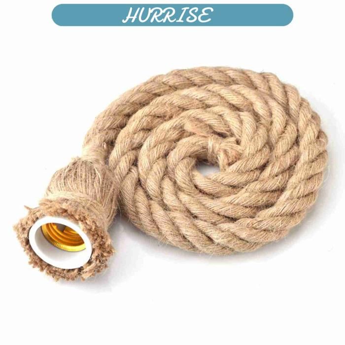 Sonew Lampe de corde 1Pc Hemp Rope Pendant Light Ceiling Lamp Chandelier Industrial quincaillerie lampe 1 m/3 3 pieds simple face Sonew Lampe de corde 1Pc Hemp Rope Pendant Light Ceiling Lamp Chandelier Industrial quincaillerie lampe 1 m/3 3 pieds simple face