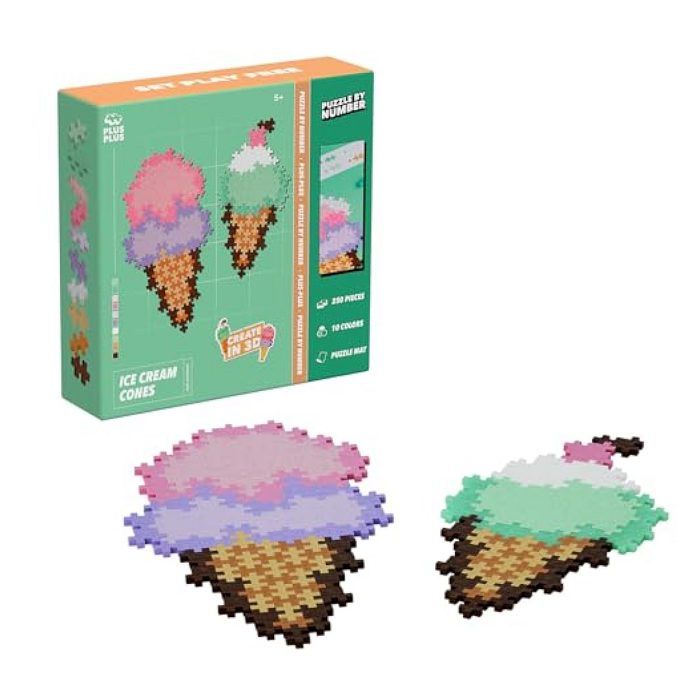 JEUX DE CONSTRUCTION - PLUSPLUS - 4346 - Puzzle par numéro - 250 pièces - Bleu - Dès 5 ans