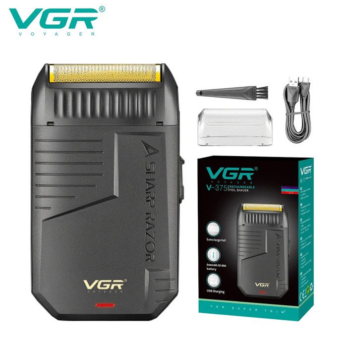 VGR Rasoir tondeuse homme professionnelle Rechargeable Rasoir Professionnel rasoir Tondeuse rasoir électrique homme