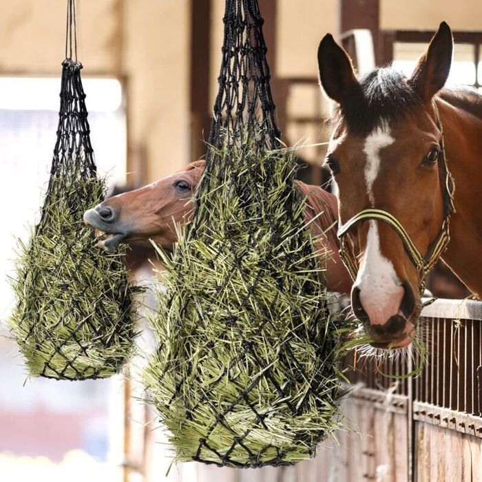 Filet à foin 40 pour chevaux – Digestion améliorée alimentation adaptée idéal poneys & chèvres
