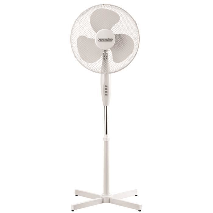 Ventilateur sur pied - Mesko - MS7311 - Diamètre 40 cm - 3 vitesses - Silencieux 60 dB - Mesko
