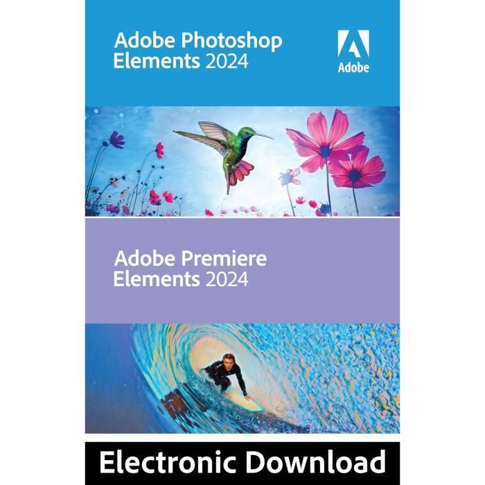 Adobe | Photoshop Elements 2024 & Premiere Elements 2024 | | Software Download | Photo Editing | Video Editing PC Online Activated