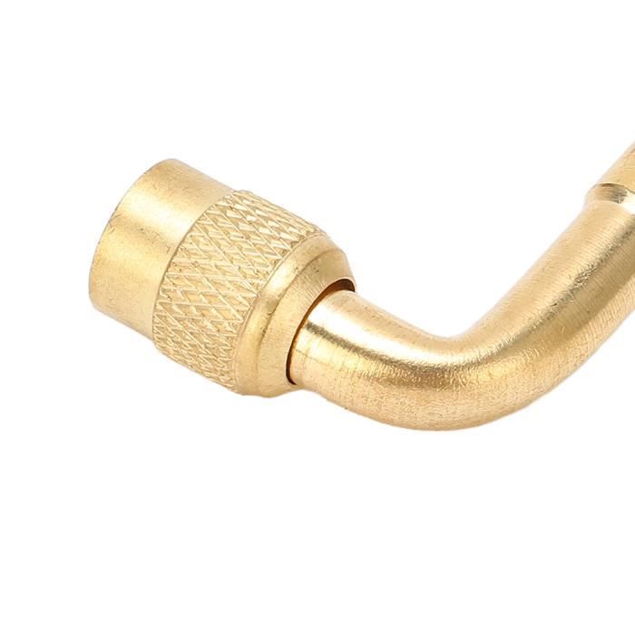 4 Adaptateurs Valve Pneu 90° - Argent | Pour Gonfler Les Pneus Difficiles D'accès - Voiture, Moto, Vélo