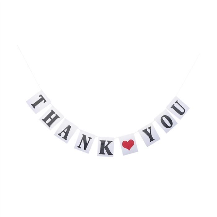 Merci Lettre Banniere Suspendue Amour Coeur Guirlande Bunting Bannieres Pour Anniversaire De Mariage Bebe Bapteme Fete Decoration Achat Vente Banderole Banniere Soldes Sur Cdiscount Des Le Janvier Cdiscount