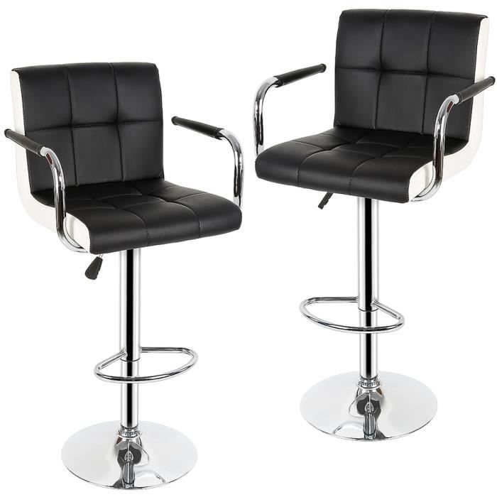 Chaise Design Pivotante Et Rembourrée Homestyle4u - Blanc, Pour Salle à Manger Ou Bureau - Neuf