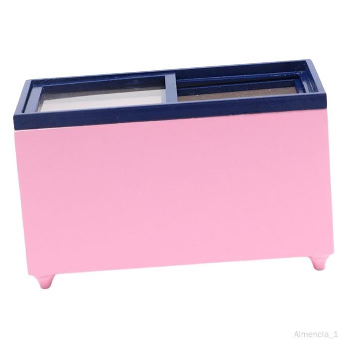Mini Congélateur De Simulation Pour Maison De Poupée - Jouet Éducatif 8.3 X 4.5 X 4.5 Cm - Décoration Cuisine Miniature - Cadeau Enfant