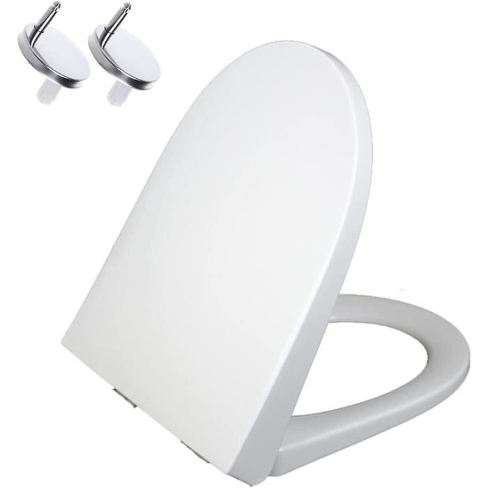 Abattant WC avec Frein de chute - Lunette de toilette Clipsable