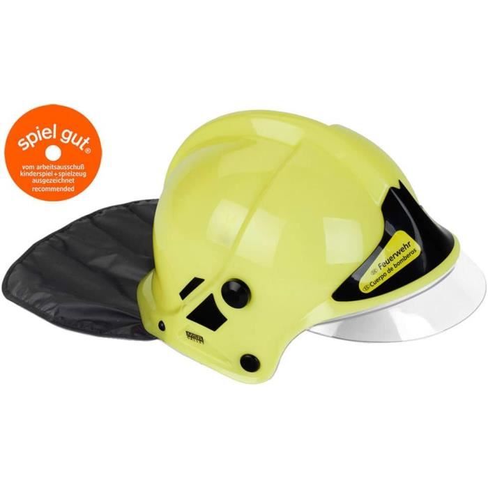 Lot De 2 Casques De Pompier Pour Enfant - Visière, Protection Nuque, Réglable, Déguisement Rouge Deguisement Enfant 4 Ans