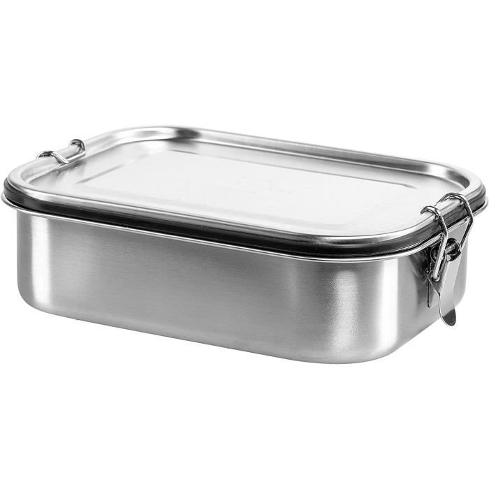 Lunch Box Inox 1400 Ml Avec Compartiment Amovible Et Pot A Sauce Avec ...