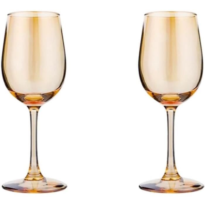 Verre à Vin Inversé à Longue Tige - 414 Ml - Verre Borosilicate - Design Original Pour événements - 6