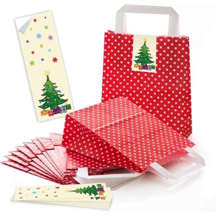 Lot De 100 Pochettes Cadeau Papier Multicolore 12x20 Cm - Neuf, 5 Modèles, France