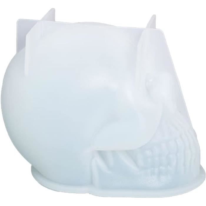 Moule Silicone Crâne 3D Tête De Mort – Parfait Pour Bougies, Résine, Savon Halloween