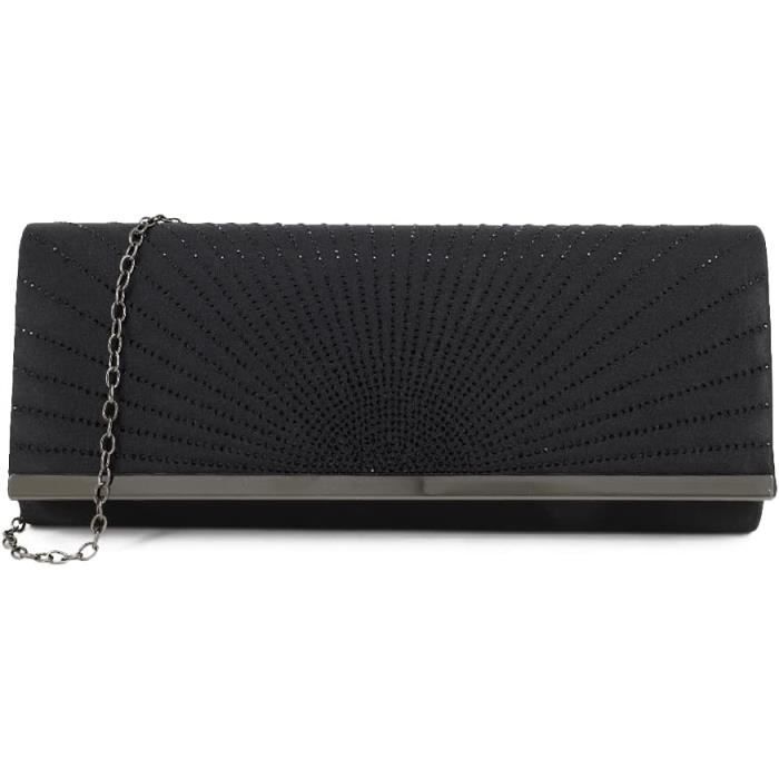 Pochette Femme Paillettes Brillante - Sac à Main Soirée Chic Avec Bandoulière, Idéal Fêtes Et Occasions Spéciales