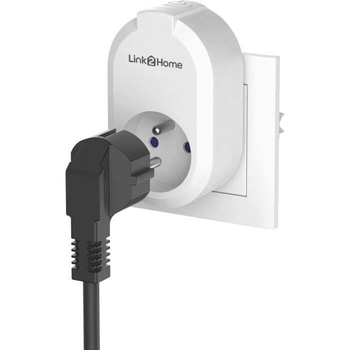 Lot de 2 Prises connectées LINK2HOME 230 V