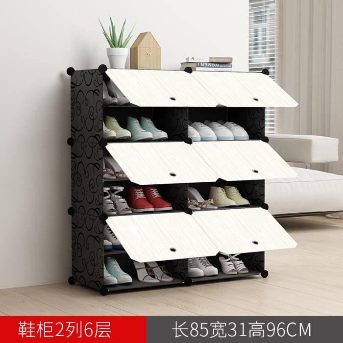 6 Couches Meuble A Chaussures Diy De Rangement En Plastique De 2