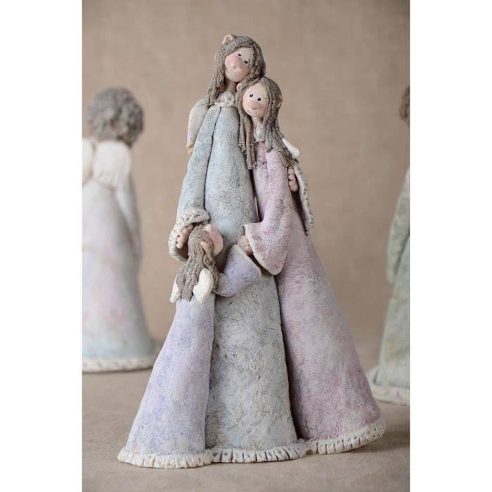 Figurine D Apos Ange En Pate Autodurcissante Faite Main Decoration Originale Famille Achat Vente Objet Decoratif Cdiscount