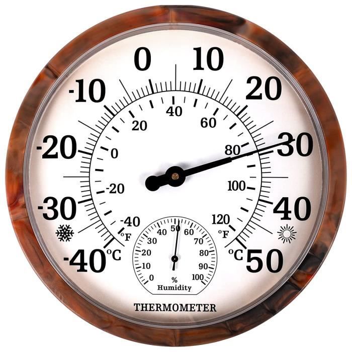 Hygromètre Thermomètre,Thermomètre D'Intérieur et D'Extérieur