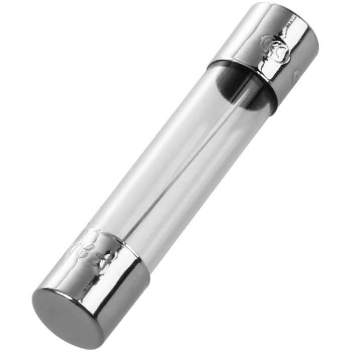 10 Pièces Fusible Rapide 20A 5x20mm - Tube Verre - Pour Circuits électriques 250V - Lot