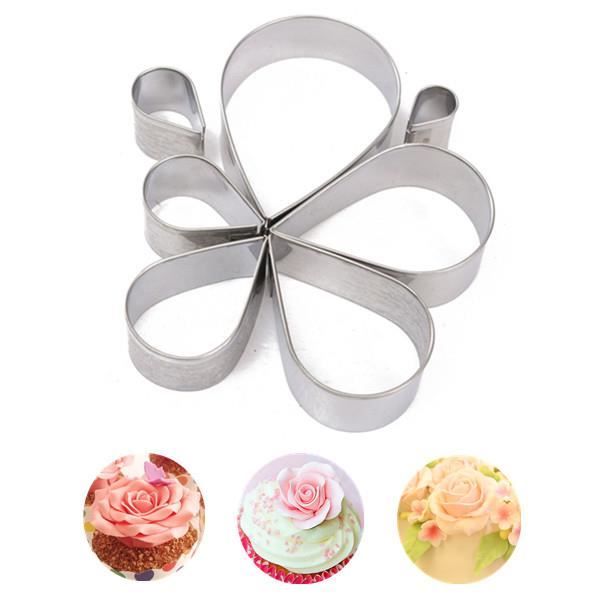 7pcs Goutte D Eau De Petale De Rose Gateau De Coupeur De Biscuit Biscuit Patisserie Fondant Moule Bml Cdiscount Maison