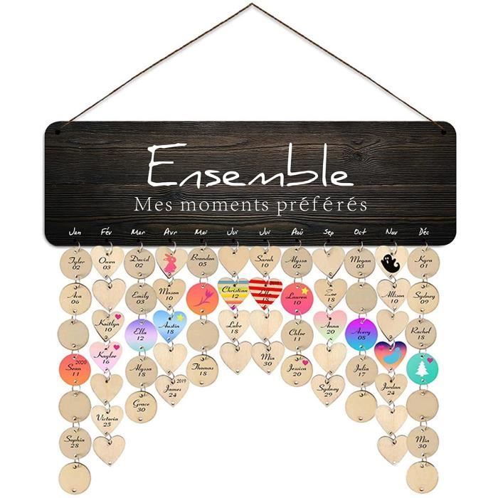 Calendrier Perpetuel Anniversaires En Francais Pour Se Souvenir Des Fetes De Famille Et D Amis Les Dates D Evenements Importants Cdiscount Beaux Arts Et Loisirs Creatifs