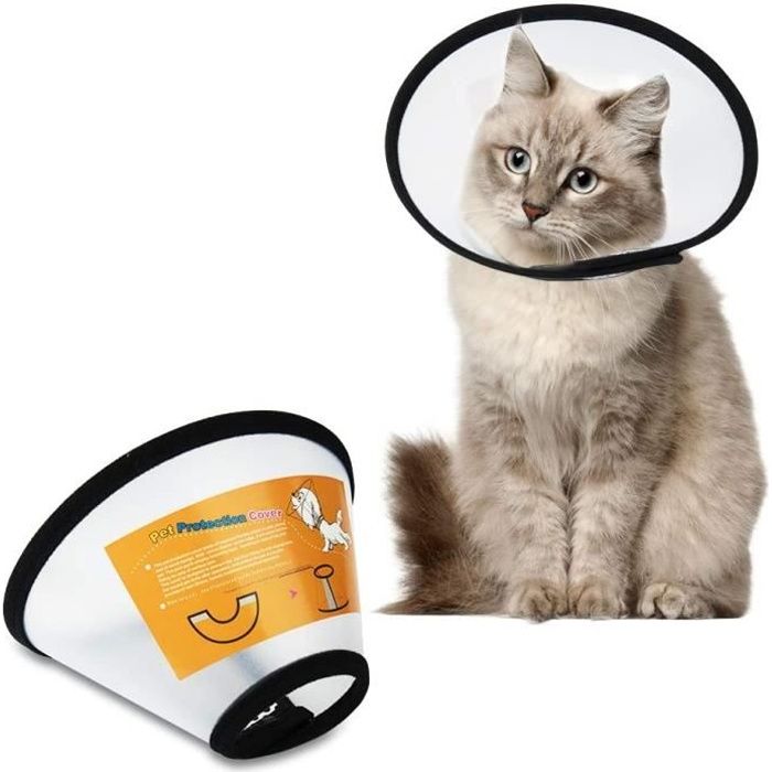 Collerette Pour Chat Collier De Cone De Chien Anti Morsure Protection Cone Collerettes Protecteur Reglable Plastique Taille 7 Achat Vente Casque De Protection Collerette Pour Chat Collie Cdiscount
