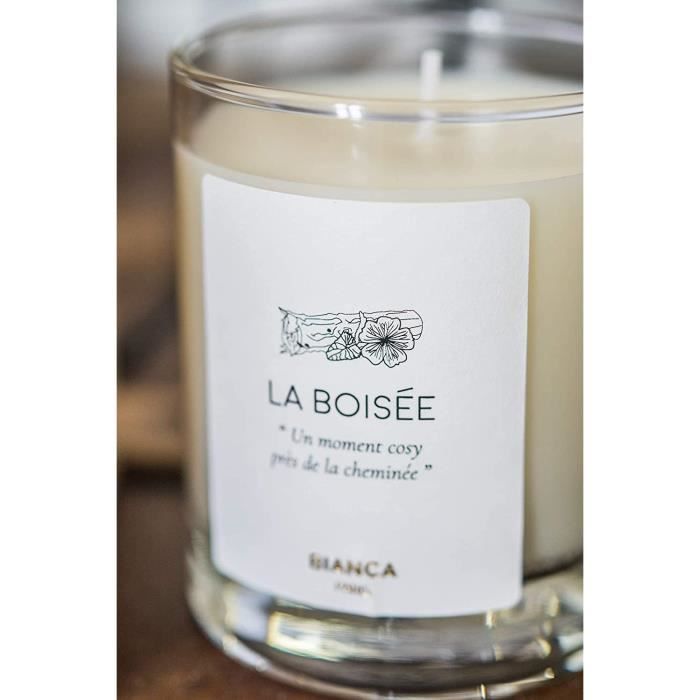 BIANCA PARIS - LA BOISÉE bougie parfumée naturelle - Épices, Feu de bois,  Ambre jaune - fabrication artisanale et française - i[277] - Achat / Vente  BIANCA PARIS - LA BOISÉE bo277 - Cdiscount