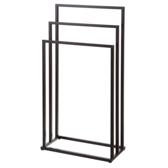 Porte Serviette Sur Pied En Metal Noir 3 Bras 0 000000 Achat