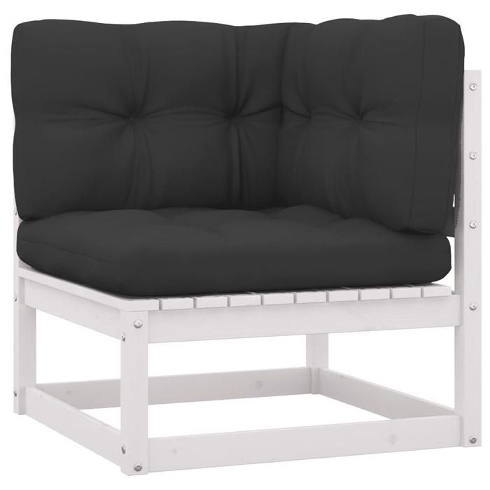 VIDAXL Canapé d'angle de jardin Bois de pin