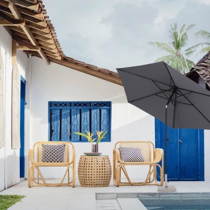 WOLTU Parasol De Jardin Extérieur, Parasol Plage, Fonction D