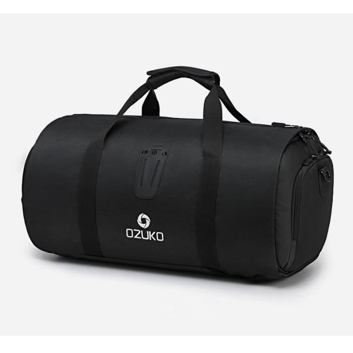 9209 Noir sac de voyage multifonction pour hommes rangement de