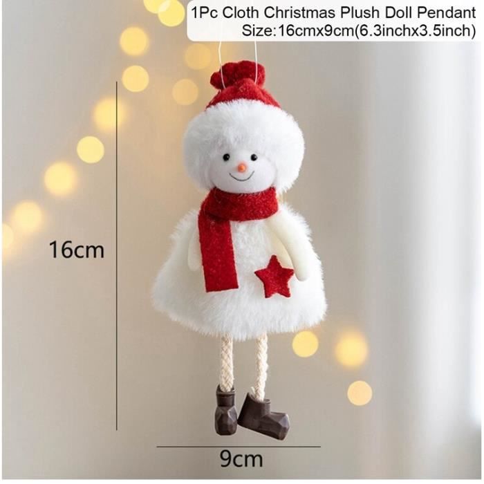 Coffret De Décoration - MARQUE - Poupée Elfe De Noël - Pendentif Ange - Décoration Arbre De Noël