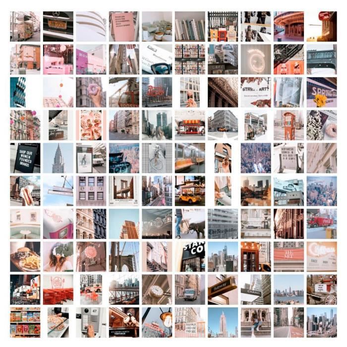 50 Posters Aesthetic Pour Chambre - Décoration Murale Vintage Pour Collage Mural, 10x15cm