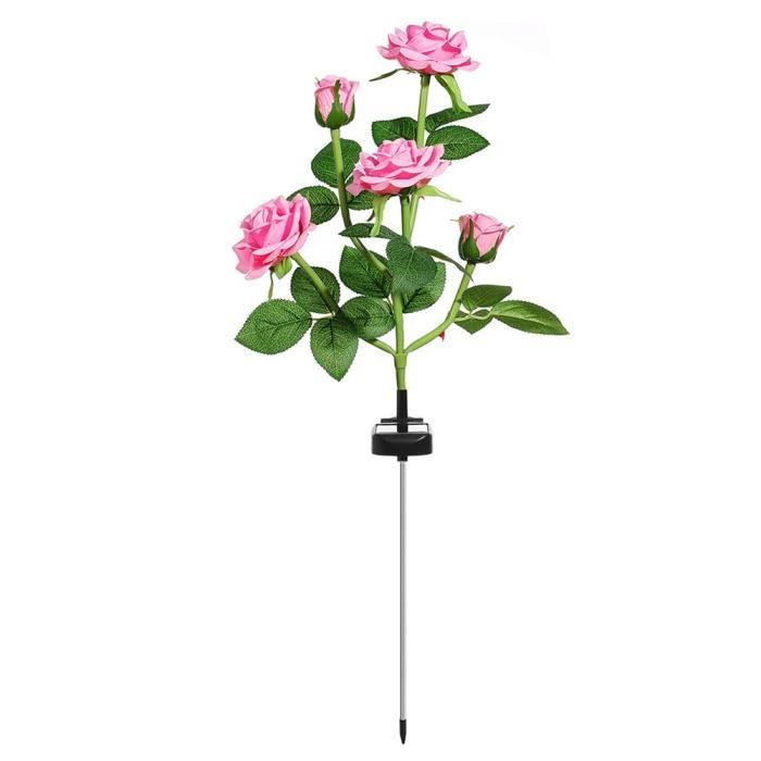 Lampe Solaire Extérieur Forme Canne De Noël - 4 Lampes LED, IP44, Lumière Chaude - Décoration Jardin, Pelouse