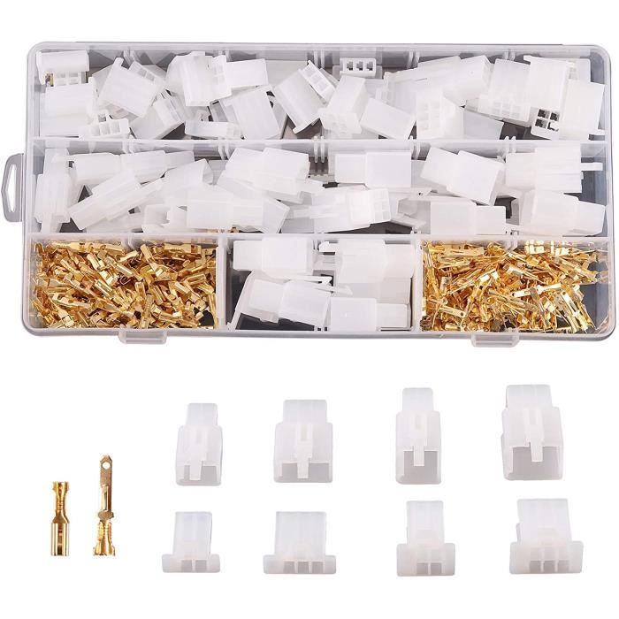 Kit De Connexion Auto Kinstecks 380 Pièces - Connecteurs Électriques 2.8mm Pour Voiture, Moto, Camion Et Plus | Facile à Installer