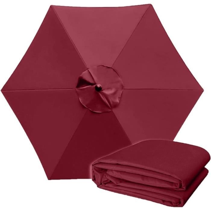 2.7M/3.0M Ronde Parasol Toile De Rechange, Tissu Auvent