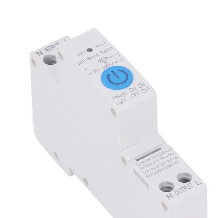 PAR - Relais temporisé AC 230V 1P 40A Smart Touch Switch WiFi Télécommande  Minuterie Relais APP Télécommande electronique commande - Cdiscount  Bricolage